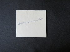 "Pole Vaulter" Cornelius Warmerdam Signed 3.3X3 Card