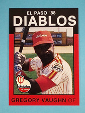 1988 Best RC Greg Vaughn El Paso Diablos Brewers #20 ⚾