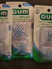 GUM Proxabrush Go-Betweens Interdental Brush Refills, Wide, 16 Count Lot of 3
