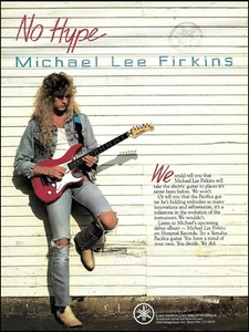 Michael Lee Firkins 1990 Yamaha Pacifica 921J E-Gitarre Werbung Anzeige - Bild 1 von 3