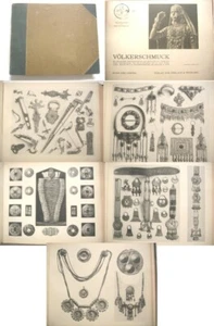 1906 RARE Book JEWELRY OF ALL NATIONS w/ 109 Plates Illus.- Volkerschmuck - Imagen 1 de 2