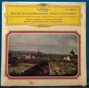 MOZART~GEZA ANDA Piano Concertos KV 537 KV 414~SEALED 1966 ITALY DGG SLPM 139113 - Picture 1 of 3