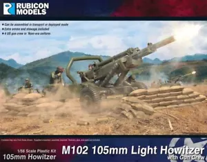 Rubicon Models M102 105mm Light Howitzer with Gun Crew 1/56 28mm US Army 280126 - Picture 1 of 1