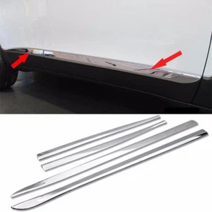 Cubierta de moldeo protector de carrocería para puerta lateral cromada para Jeep Cherokee 2014-2022 - Imagen 1 de 5