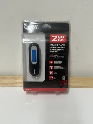 NEW SEALED Coby MP3052G 2GB USB-Stick MP3 Player with LCD Screen w/ FM Radio H2 - Image 1 of 4