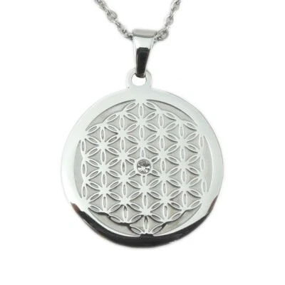 Blume des Lebens Kette Magnetix Style by Magnetschmuck 4you # 2792 mit Swarovski - Bild 1 von 3