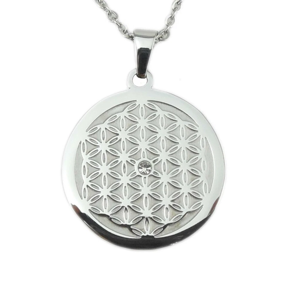 Blume des Lebens Kette Magnetix Style by Magnetschmuck 4you # 2792 mit Swarovski - Bild 1 von 3