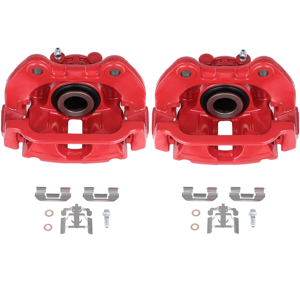 Pair Rear Brake Calipers w/ Bracket For 1999 - 2002 Chevrolet Silverado 1500 Foto 1 de 1