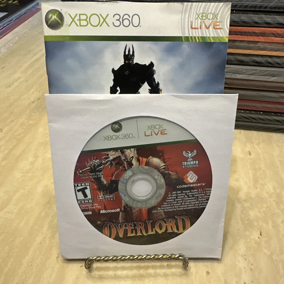 Overlord Microsoft Xbox 360 Codemasters Role Playing Game Disc & Manual Only - Image 1 of 4