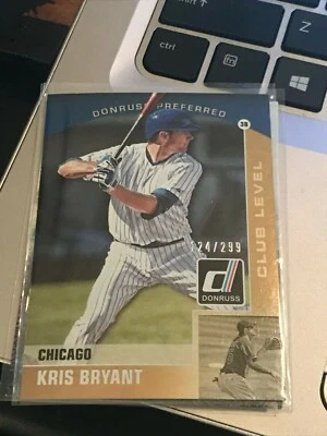 Kris Bryant  2015 Donruss Preferred Gold #40 cubs #124/299! kc9 - Image 1 of 2