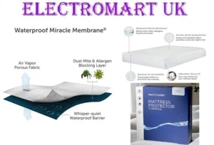 ESSENTIAL DOUBLE MATTRESS PROTECTOR WATERPROOF COVER 10 YEAR GURANTEE - Picture 1 of 1