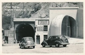 BINGHAM und COPPERFIELD UT - Bingham Copperfield Tunnel oberes Portal RPPC - Bild 1 von 2