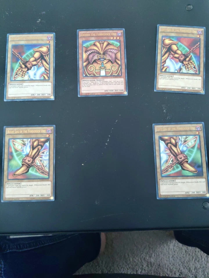 Exodia the Forbiden One LDK2-EN02 1st Edition 5 Piece Full Yugioh Card Set NM - Image 1 of 1