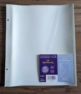 1 X Hallmark AR6555 Create-Your-Own 8 Lg Post Self-Adhesive Album Refill Pages - Picture 1 of 1