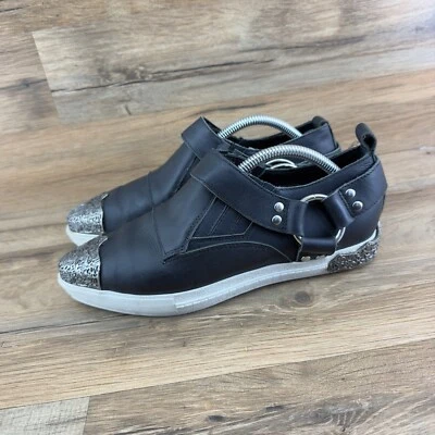 Jeffrey Campbell Talla 6.5 (37 EU) Mujer Rylance Botín Tachonado Cuero Negro Foto 1 de 4