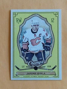 2009-10 Upper Deck Champ's Yellow Parallel #18 Jarome Iginla Calgary Flames 