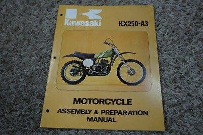 1976 Kawasaki KX250-A3 Dealer Preparatoin and Assembly Manual, KX250 - Image 1 of 3