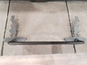 Rustic cowgirl  Western Cowboy Towel Rack - Picture 1 of 6
