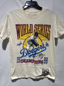 Mitchell & Ness Cooperstown Collection Men’s 1988 LA Dodgers Tshirt Sz S (flaws) - Picture 1 of 6