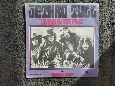 JETHRO TULL LIVING IN THE PAST DRIVING SONG PS PICTURE SLEEVE IMPORT FRANCE - Image 1 of 4