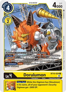 Dorulumon BT10-034 C Xros Encounter Digimon TCG - Picture 1 of 2