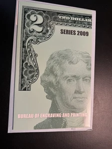 2003 Uncut Sheet of 4 $2 Dollar Bills Currency Bureau of Engraving & Printing 2 - Picture 1 of 5