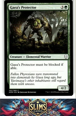 Magic the Gathering MTG Dominaria Gaea's Protector #162 Buy 2 Get 1 - Image 1 of 2