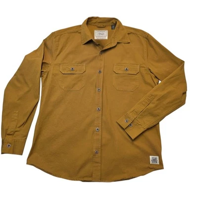 Weatherproof Vintage Workwear Shirt Mens L Brown Long Sleeve Button Up - Image 1 of 4