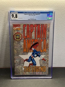Captain America: The Legend 1 CGC 9.8 White Pages (Classic Cap Mini Covers)-1996 - Picture 1 of 2
