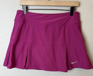 Nike Damen Dri-Fit Sportrock Plissee Skort Größe Medium beerenrosa - Bild 1 von 3