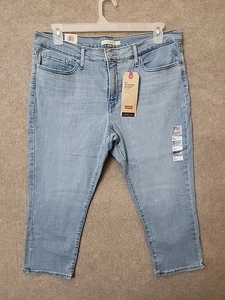 Jeans Levis 311 Shaping skinny Capri donna 18 34 blu scolpito ipermorbido NUOVO - Foto 1 di 13