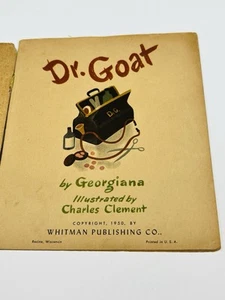 Vintage Whitman Top Top Tales Book ~ DR. GOAT by Georgiana - Charles Clement - Picture 1 of 9
