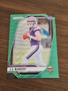2024 Panini Prizm - Rookies J.J. McCarthy #400 Green Prizm (RC) - Bild 1 von 2