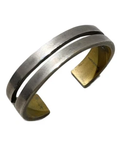 Parts Of Four Slit Bangle Bracelet Authentic Chain 6335 - Picture 1 of 6