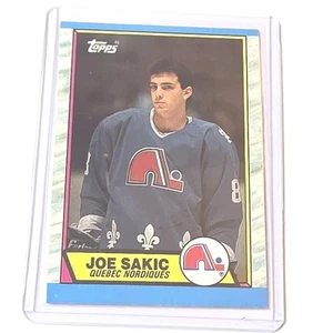 1989-90 Topps Joe Sakic #113 Rookie RC HOF Quebec Nordiques Hockey Card B - Picture 1 of 2