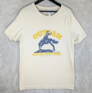 Outlaw Beer Buckin' Outlaws T-Shirt Erwachsene Größe Large Baumwolle Western Rodeo Texas - Bild 1 von 8