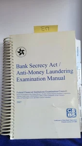 federal financial / Bank Secrecy Act/anti-money Laundering Examination Manual - Picture 1 of 1