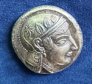 Ancient Greek-Athens facsimilie circa 467-65 BC silver dekadrachm - Picture 1 of 3