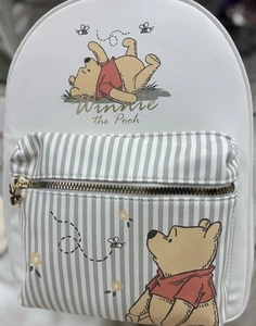 Disney Winnie the Pooh Floral Striped Backpack - Picture 1 of 4