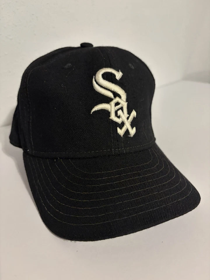 VTG Chicago White Sox Hat New Era Diamond Collection Pro Model Wool Fitted 7 1/4 - Image 1 of 4