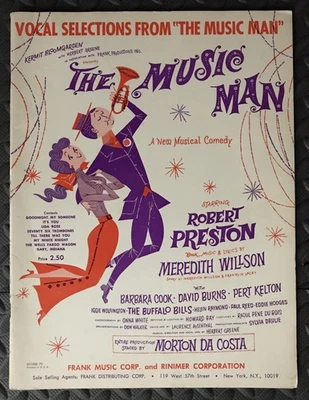 Винтажный красочный музыкальный сувенирный буклет вокальные подборки из The Music Man (1957) - Изображение 1 из 4