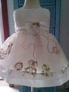 Girls christening baptism Dress,wedding,flower girl, occasion size 1 - Picture 1 of 6