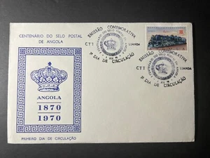 1970 Angola First Day Cover FDC Centenary of Angola Postage - Picture 1 of 2