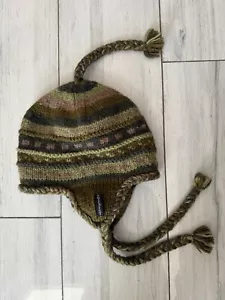 Everest Design Winter Hat Beanie Fair Isle Fleece Lined Nepal Handmade Wool - Picture 1 of 8