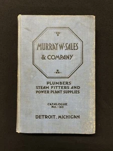 PLUMBING FIXTURES catalog #20 Murray W. Sales Co. Detroit 1920 HC - Foto 1 di 6