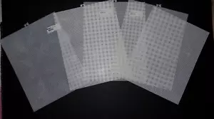 Darice Plastic Mesh Canvas White 10.5 x 13.5 Lot of 5 - Picture 1 of 4
