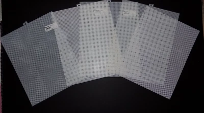 Darice Plastic Mesh Canvas White 10.5 x 13.5 Lot of 5 - Image 1 of 4