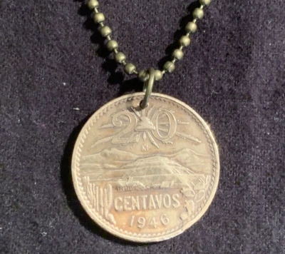 Moneda de 20 centavos de México 1946 México moneda real circulada mexicana gran regalo🎁 Foto 1 de 4