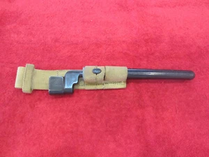 BRITISH WWII ENFIELD N04 MKII SPIKE BAYONET WITH SCABBARD & WEB FROG - Picture 1 of 12