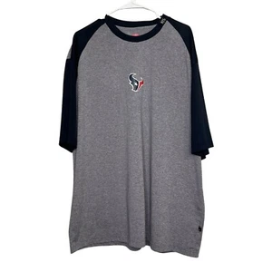 T-shirt manica corta Houston Texans NFL grigio logo uomo taglia XL performance - Foto 1 di 9